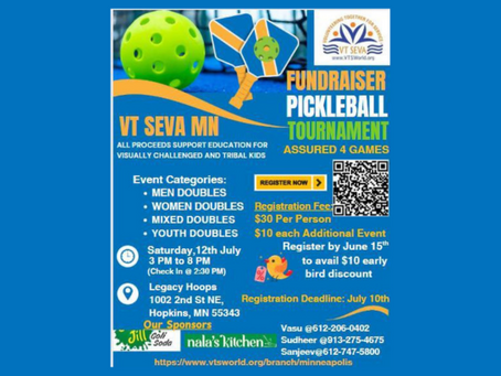VT Seva Minneapolis Pickleball Tournament 2025