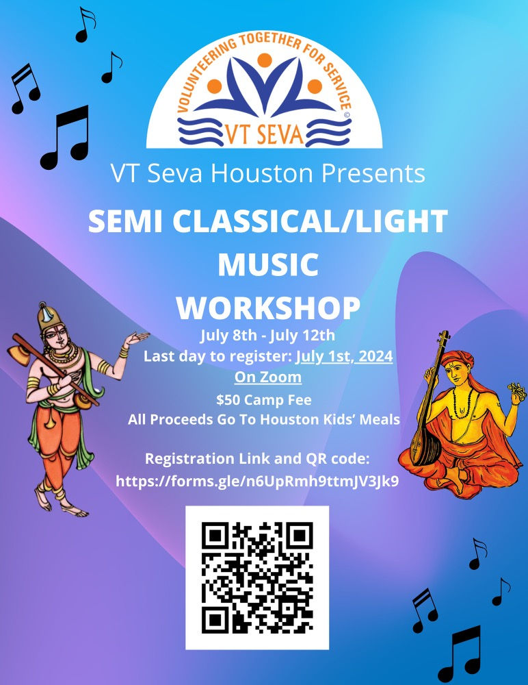 VT SEVA Houston Semi Classical and Light Music Workshop