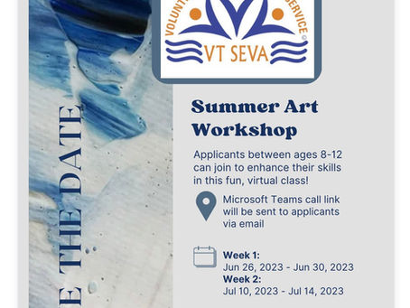 VT Seva Cincinnati Art Workshop