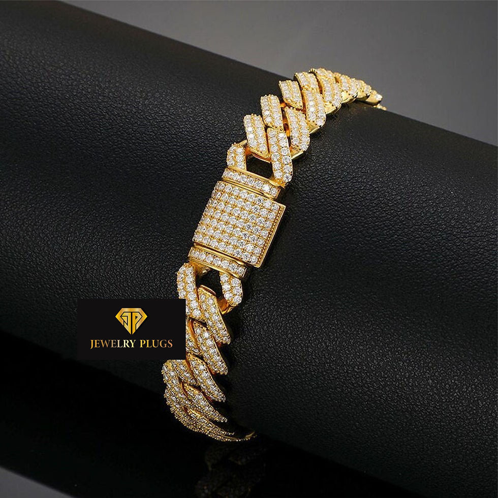 Thumbnail: Moissanite Miami Cuban Link Iced Out Bracelet 925 Silver - 8mm-20mm
