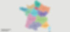 Map of France showing regions in various colors, each labeled with names like Bretagne, Grand Est, and Corse. Includes a note on territorial status.