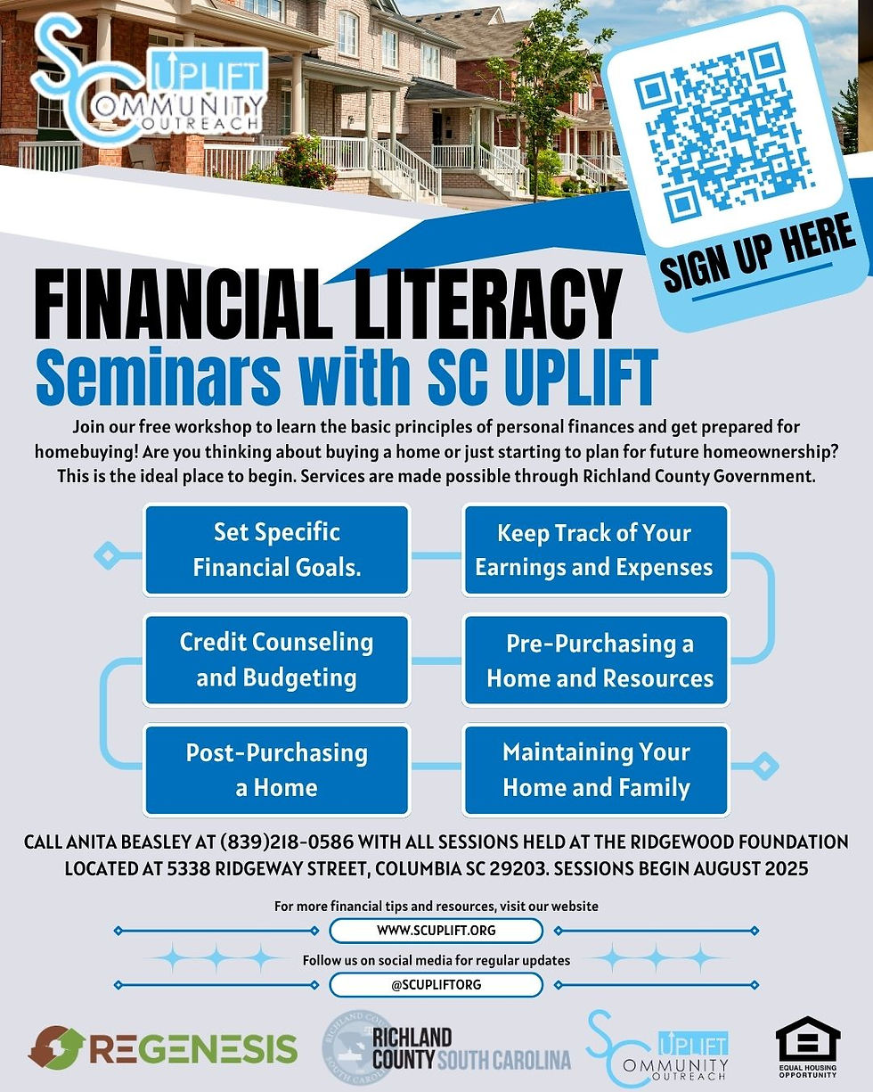SC UpLift Financial Literacy Seminars