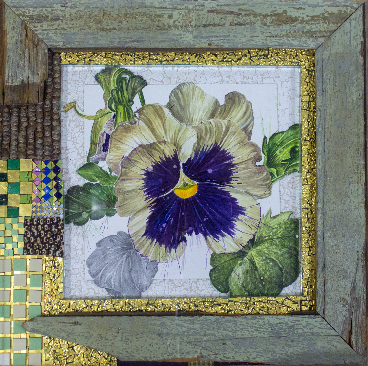Talladega Pansy by Nall, Mixed Media