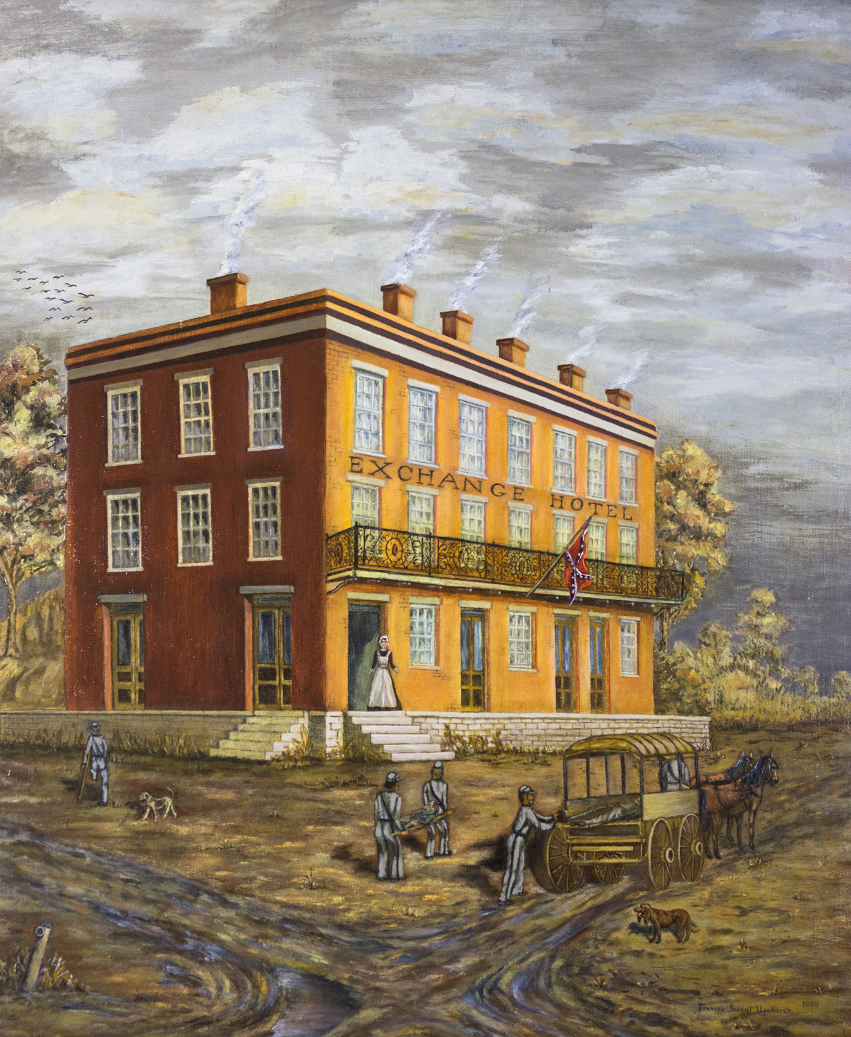 The Exchange Hotel, Frances Sweat upchurch, Oil on Canvas, 11 paintings collection from Foundation