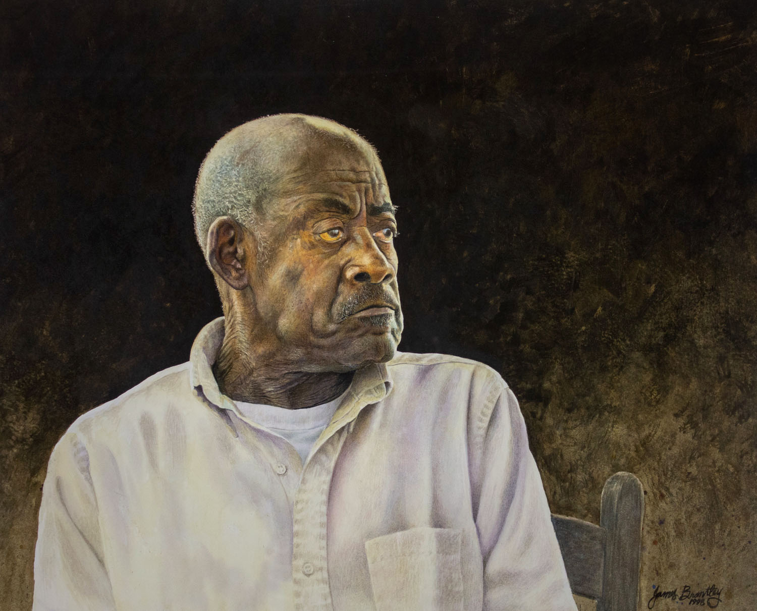 Mr. Reeves by James Brantley, 1998, Watercolor, Cheaha Exhibition Purchase Award Winner