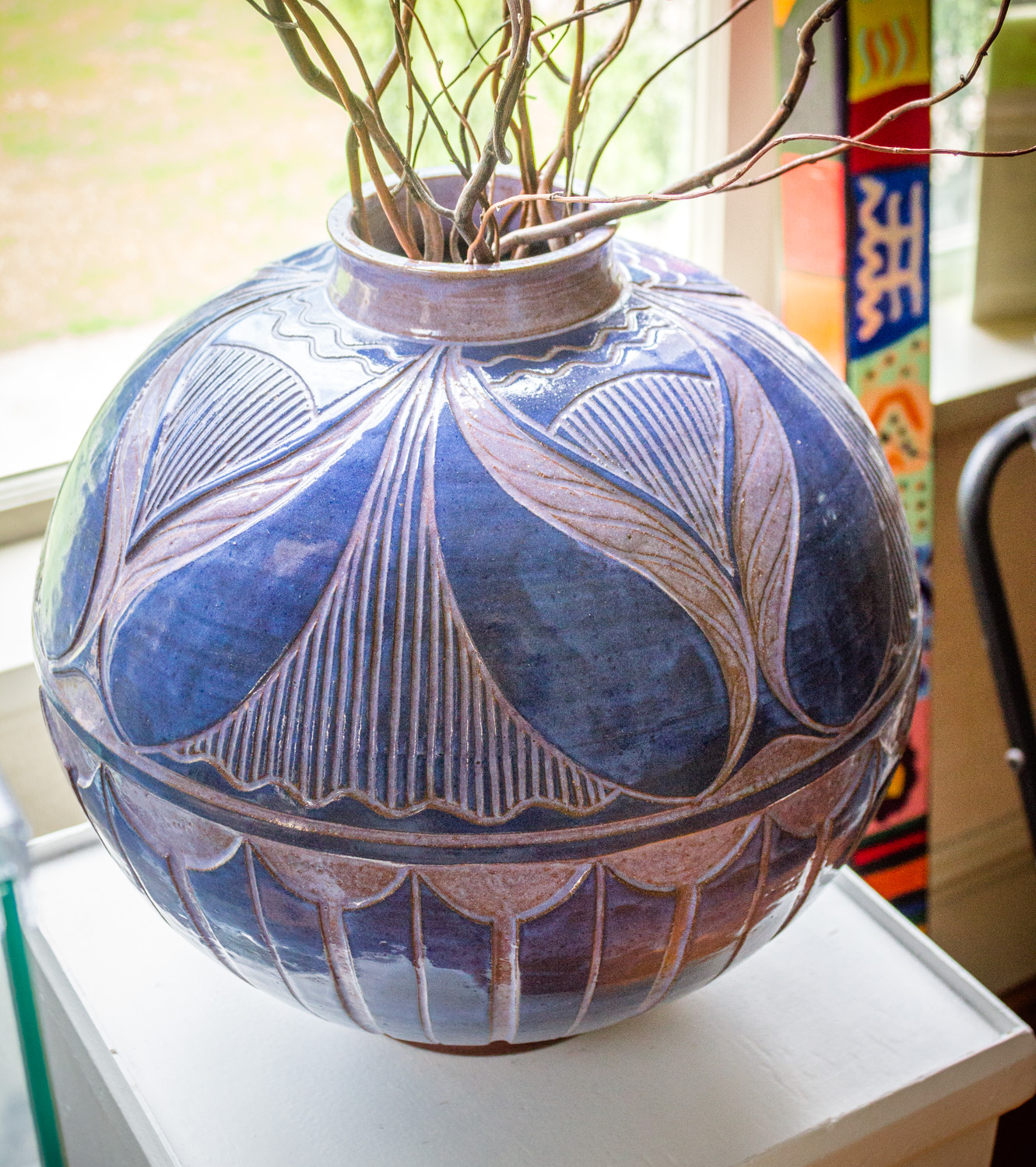 Stoneware Pottery Vessel by Larry Allen, 1996, Cheaha Exhibit Purchase Award Winner