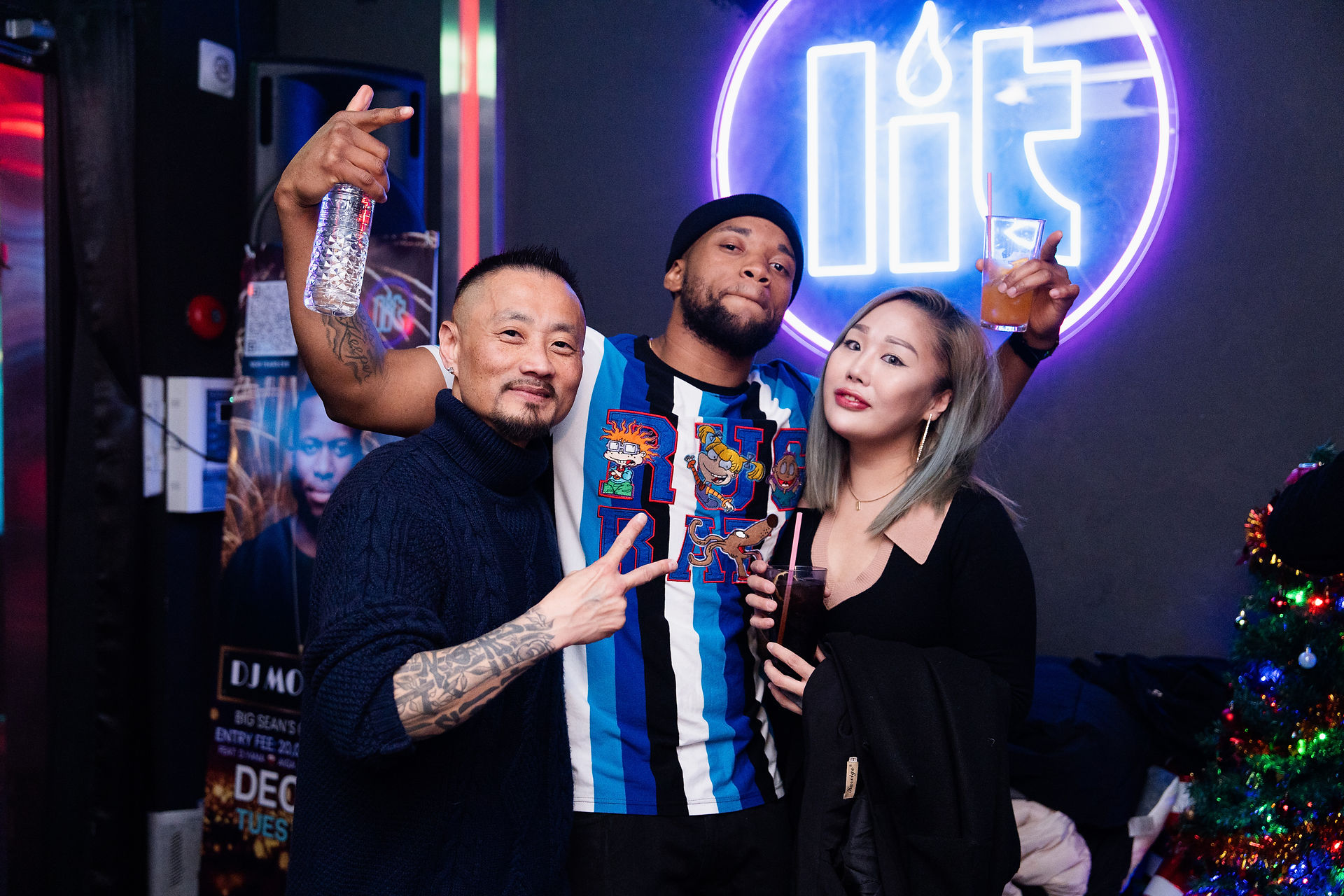 New Year's Eve at Lit Lounge Itaewon with DJ Mo Beatz. Seoul, South Korea