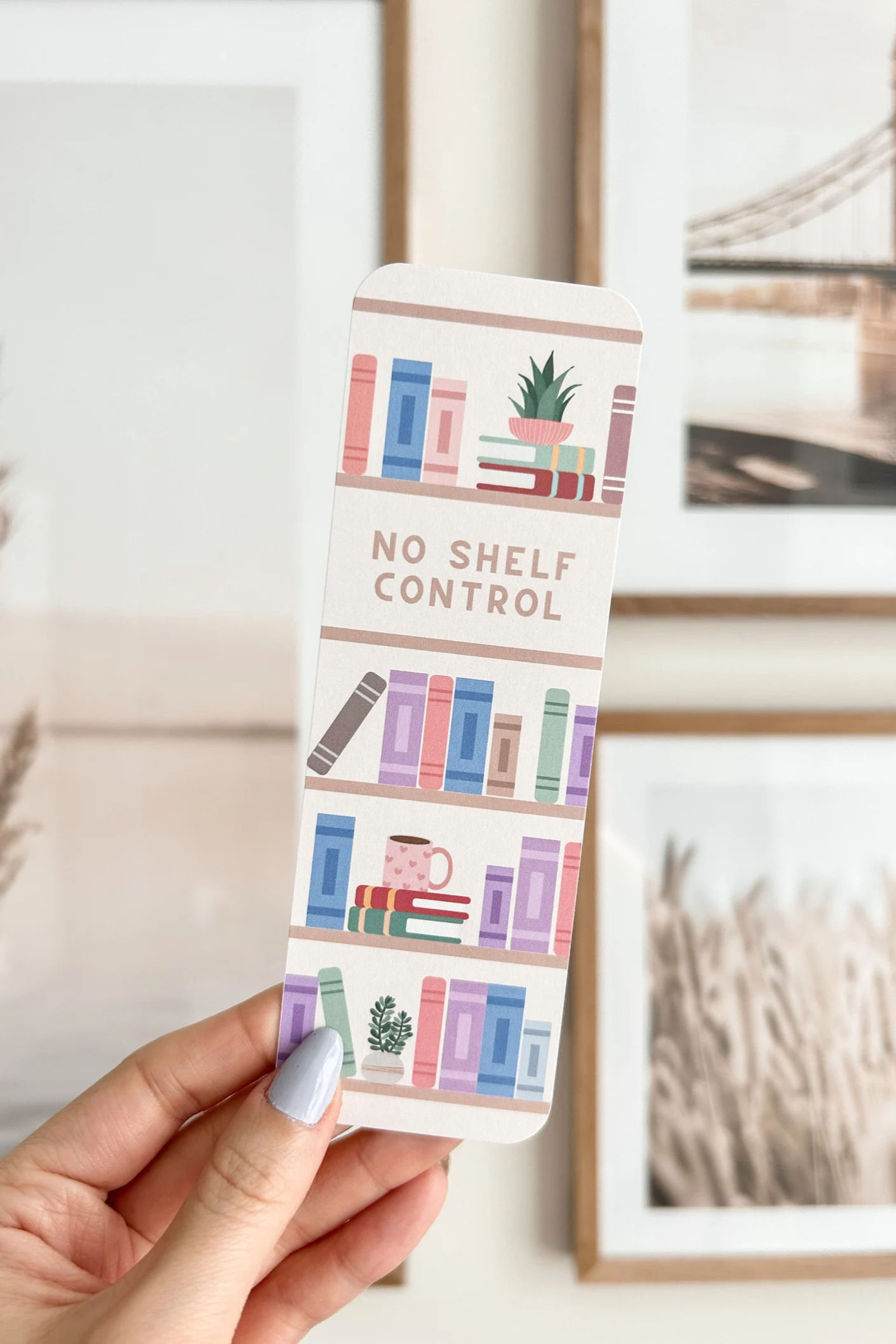 No Shelf Control Bookmark