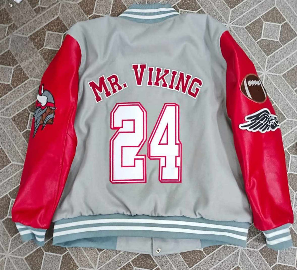 Thumbnail: 3 LUXURY CLOTHING LETTERMAN JACKET