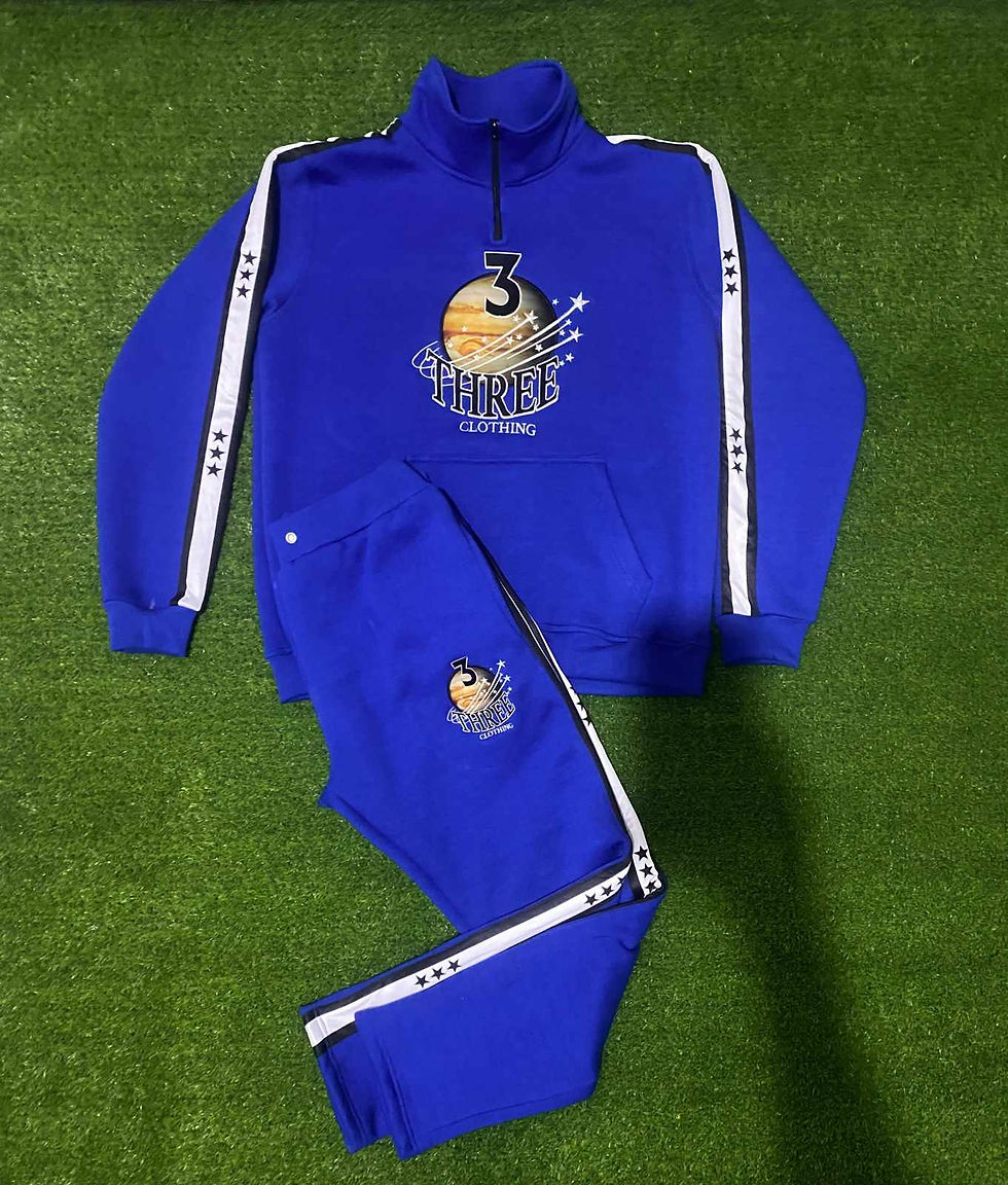 Thumbnail: 3 LUXURY CLOTHING Premium Cotton Luxury SweatSuit SET