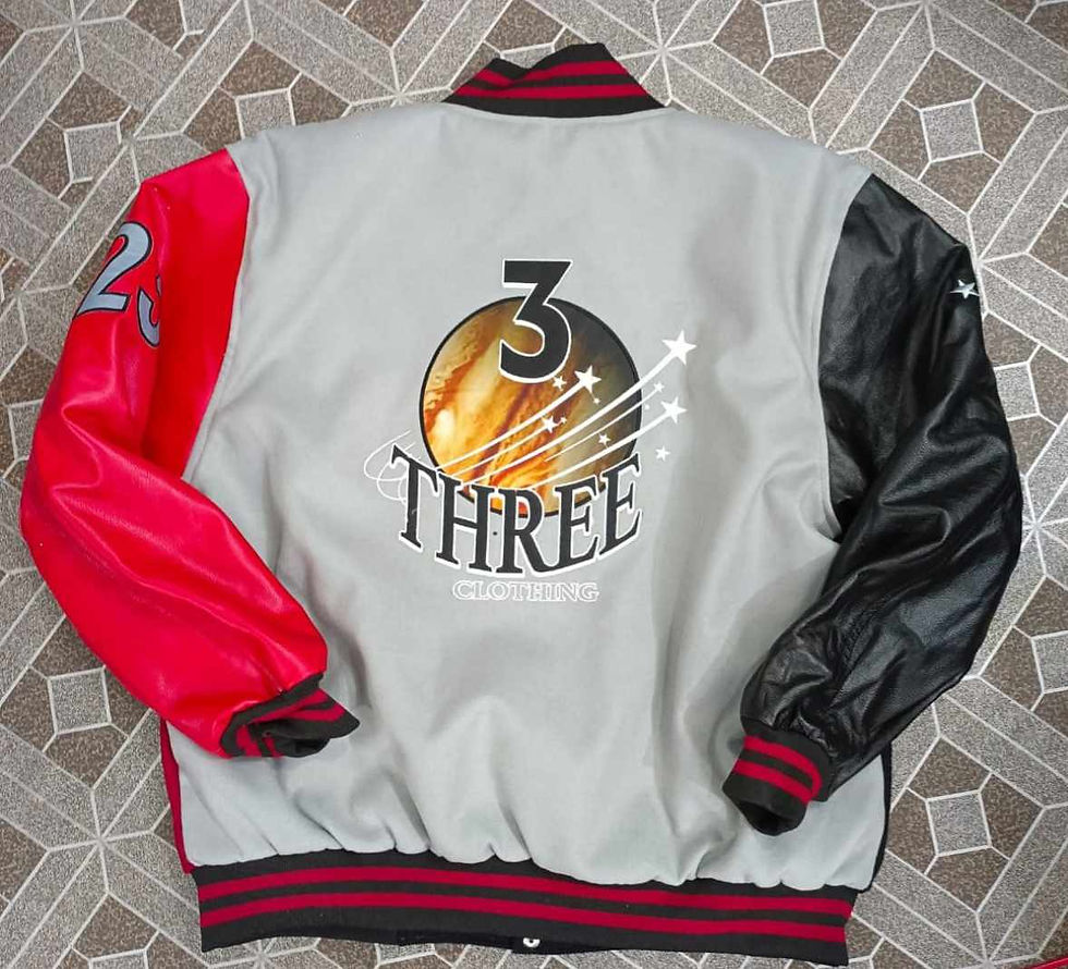 Thumbnail: 3 LUXURY CLOTHING LETTERMAN JACKET
