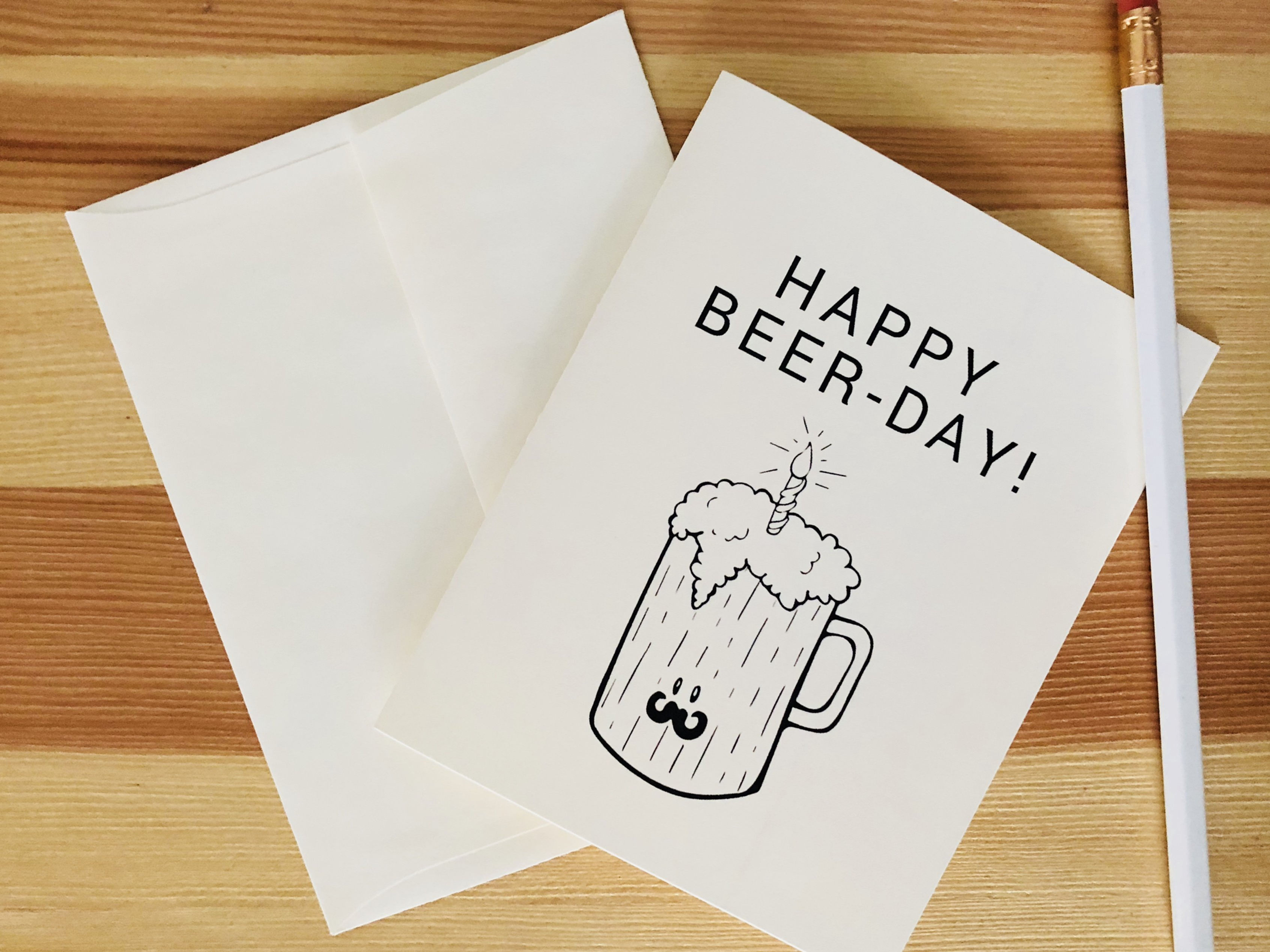 Birthday Card - Happy Beer-Day! RRP $5.00