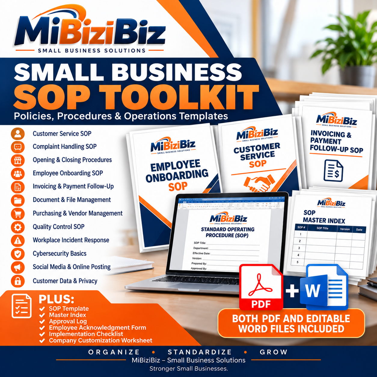 Small Business SOP Toolkit – Policies, Procedures & Operations Templates