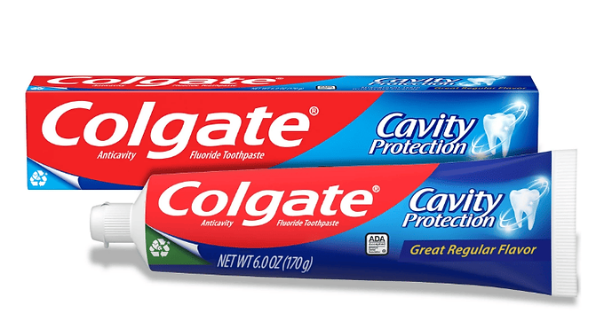 Tooth Paste 1 Packs Of 6 Ounces Colgate Fluoride Protection Cavity Regular