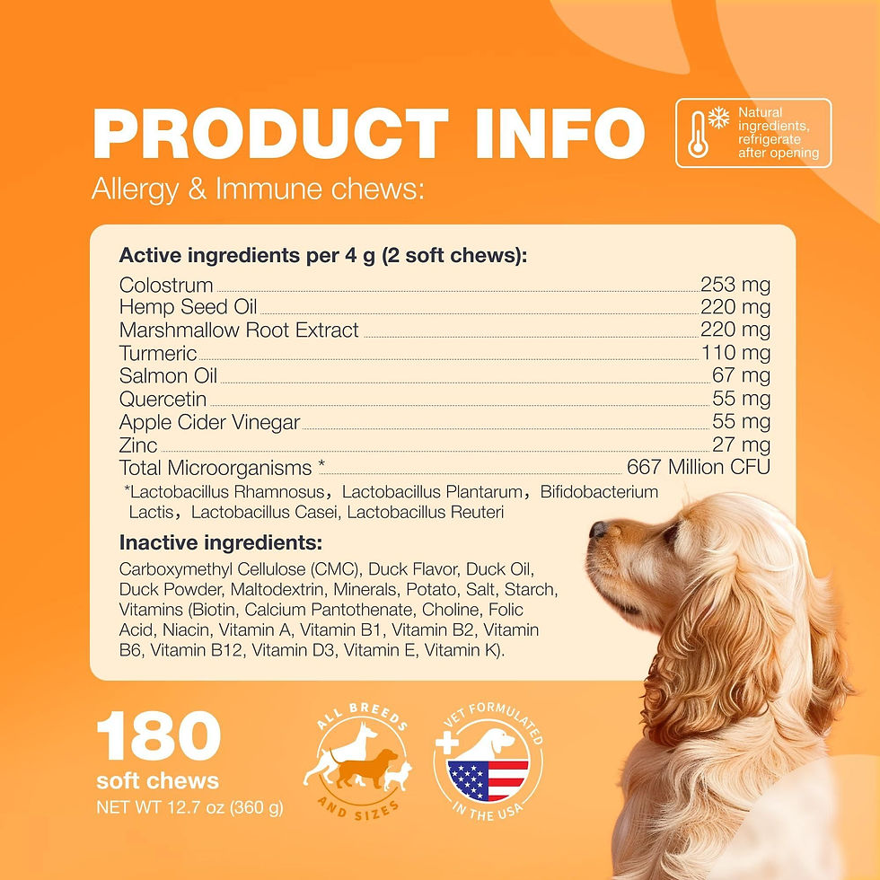 Thumbnail: Allergy And Immune Colostrum Probiotics Chewia Soft Chew 180 Count