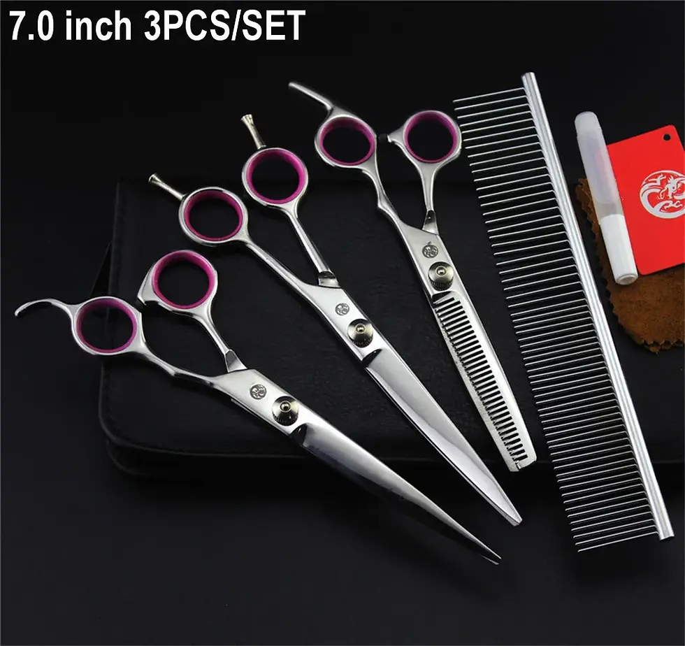 Thumbnail: Brand Pet Grooming Scissors Set 7 8 Inch Professional Dog Shears  With Comb Bag