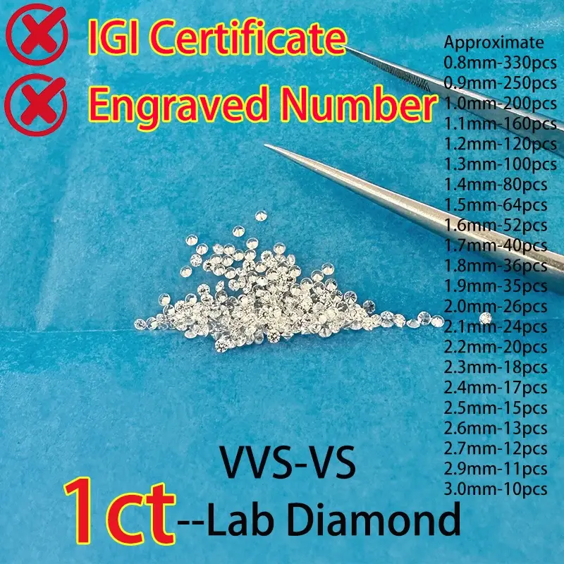 Miniatura: Diamonds Synthetic Lab Gemstone Jewelry