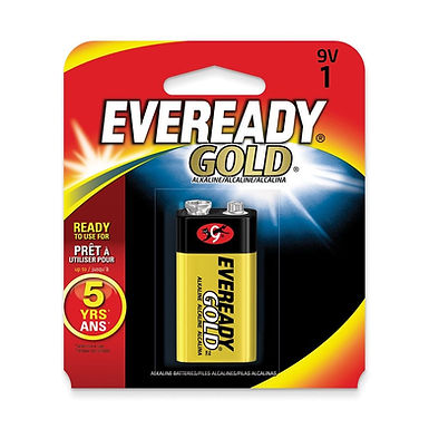 9 Volt Battery Everyday Gold Alkaline 1 Count