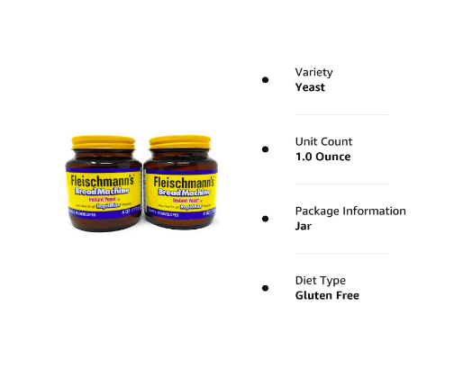 थंबनेल: Yeast Bread Machine 2 Total Jars Of 4 Ounces Fleischmann's Rapid Rise Instant