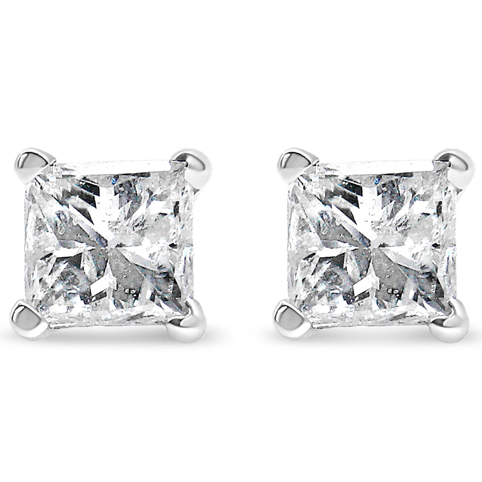 Miniatura: Diamond Earrings 14 Karat Gold I1 I2 Clarity At NARPuppies.com
