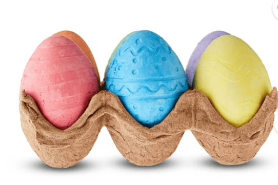 Chalk Egg Multi Color 6 Total Easter Edition
