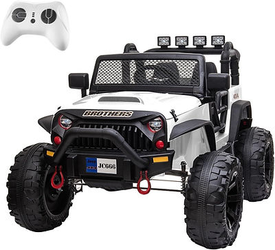 Power Wheels Children White Rechargeable Battery 48.4 Inches