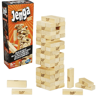 Jenga Board Game 6+ Hardwood Blocks Classic Edition