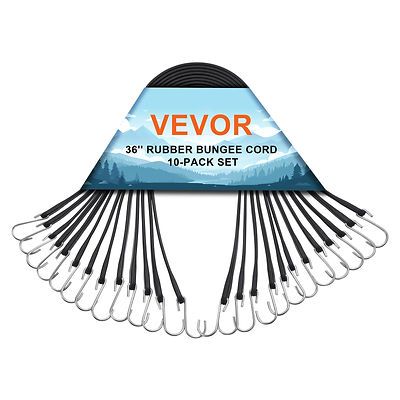 Bungee Cord Straps 10 Total Of 36 Inches Each Vevor Heavy Duty S Hook