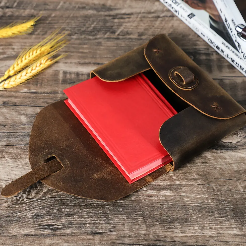 サムネイル： Bible Protective Cover Case Real Leather Vintage Style