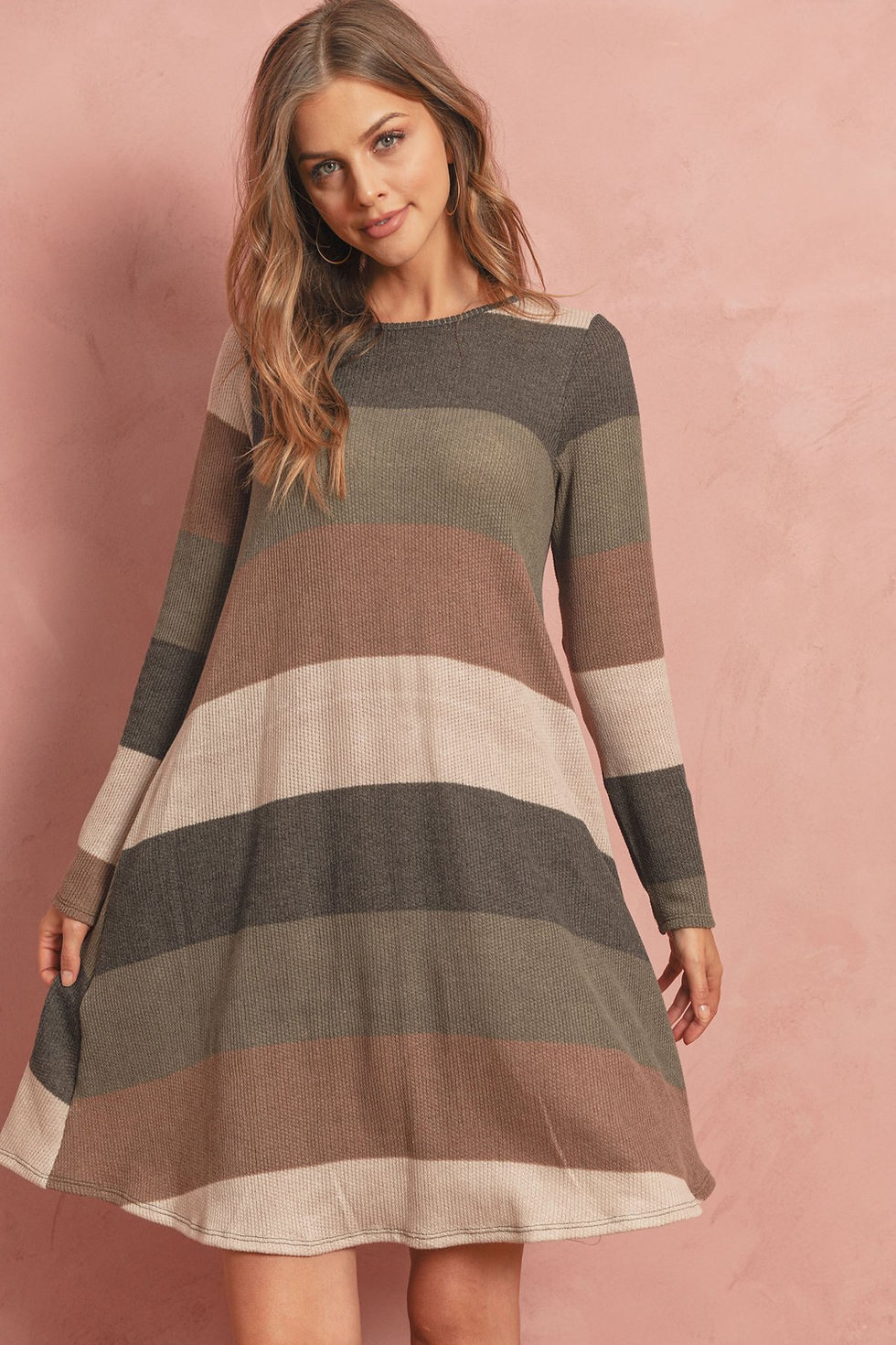 Miniature : Women's Long Sleeve Pattern Dress At NARPuppies.com