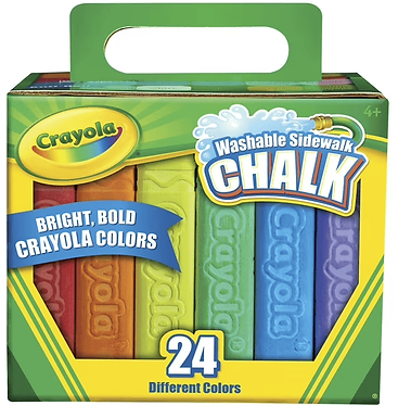 Chalk Multi Color Crayola Washable Sidewalk 24 Total Sticks