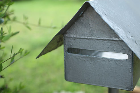 Silver mail box 