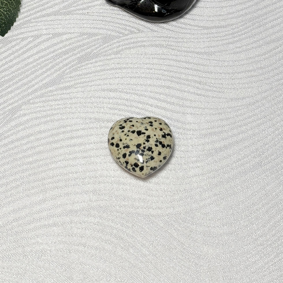 Thumbnail: Dalmatian Jasper Small Heart (A)