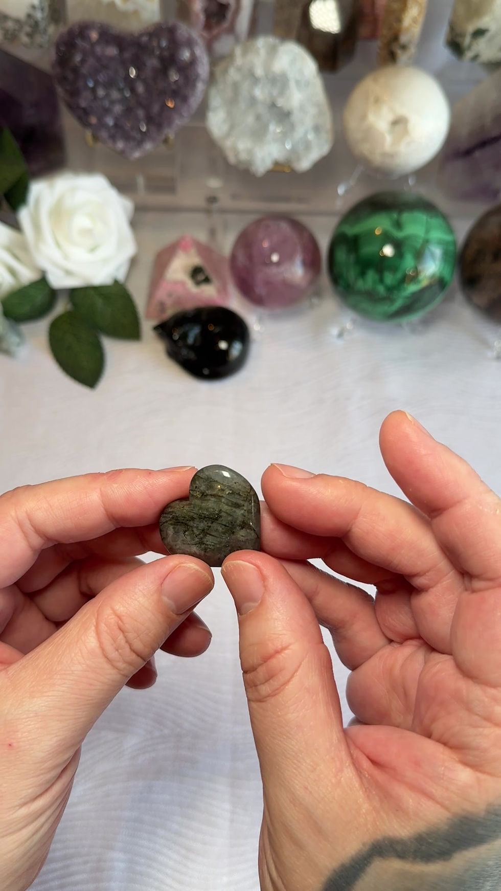 Thumbnail: Labradorite Heart