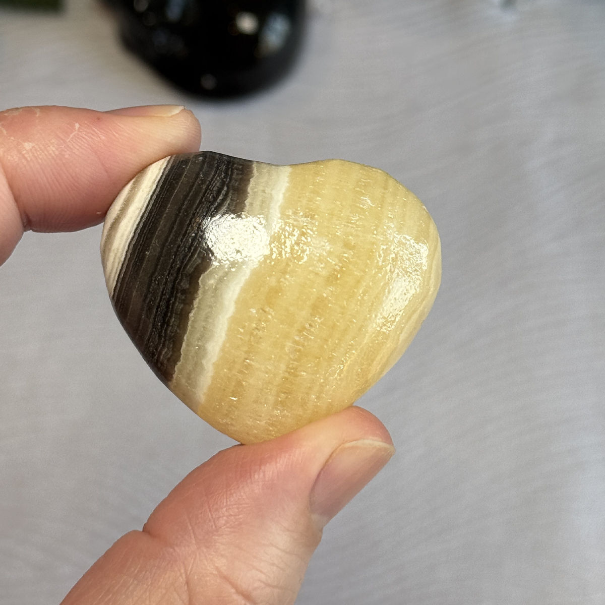 Zebra Onyx Heart
