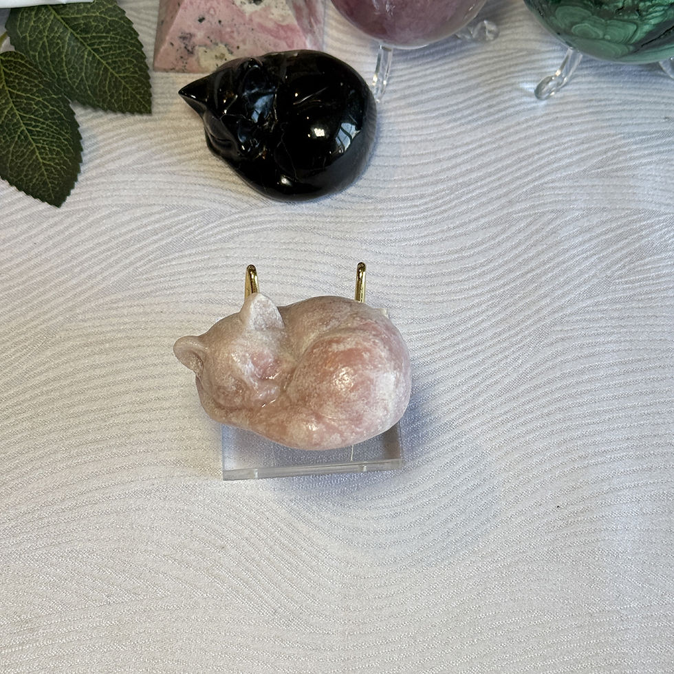 Thumbnail: Pink Opal Sleeping Cat (A)