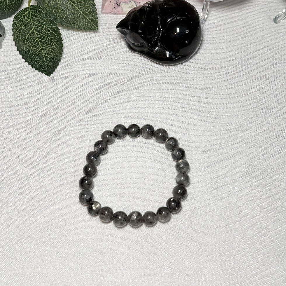 Thumbnail: Black Amphibole Quartz Bracelet