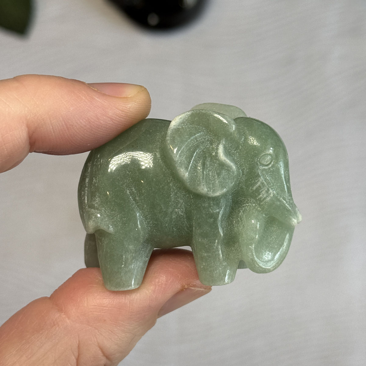 Green Aventurine Elephant