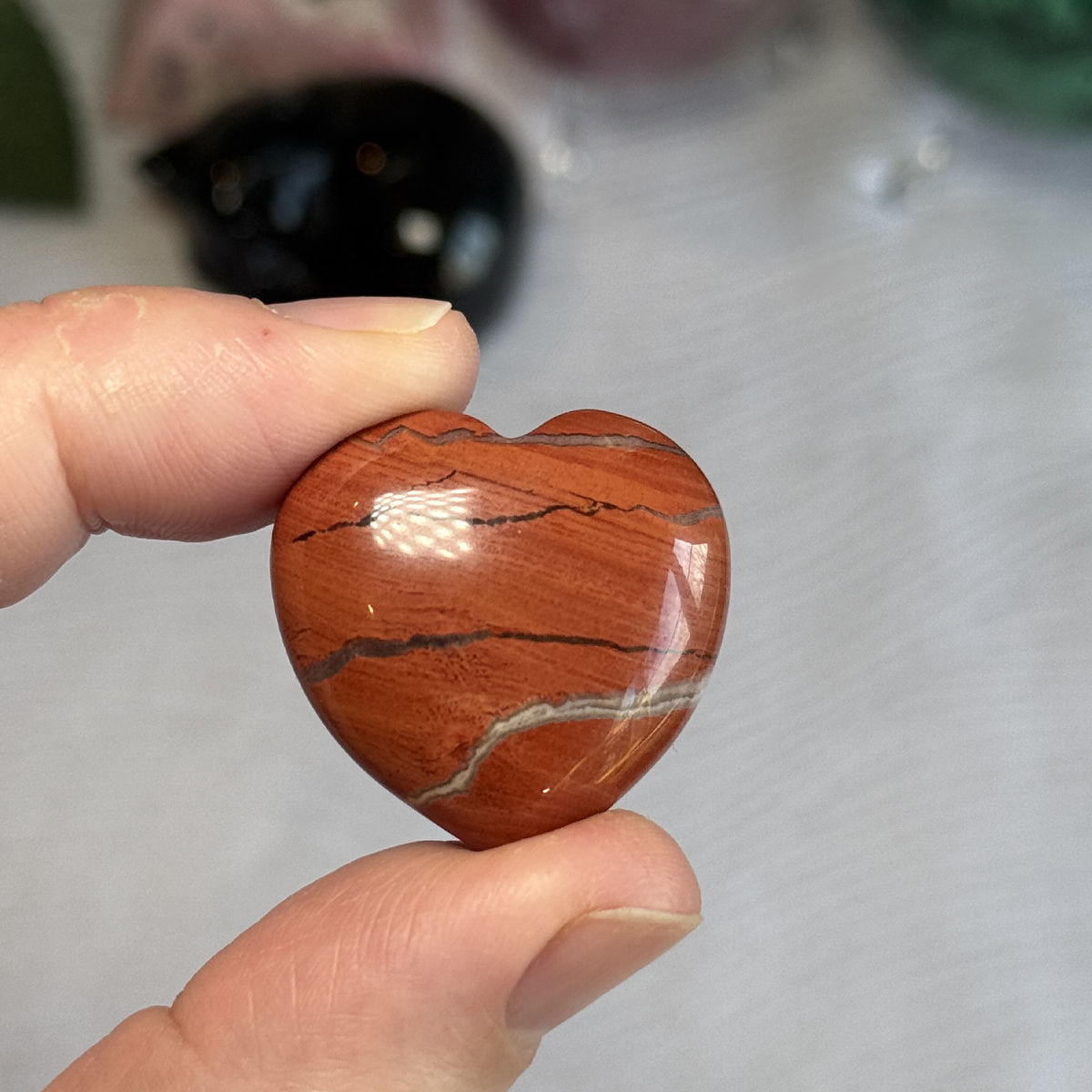 Red Jasper Small Heart