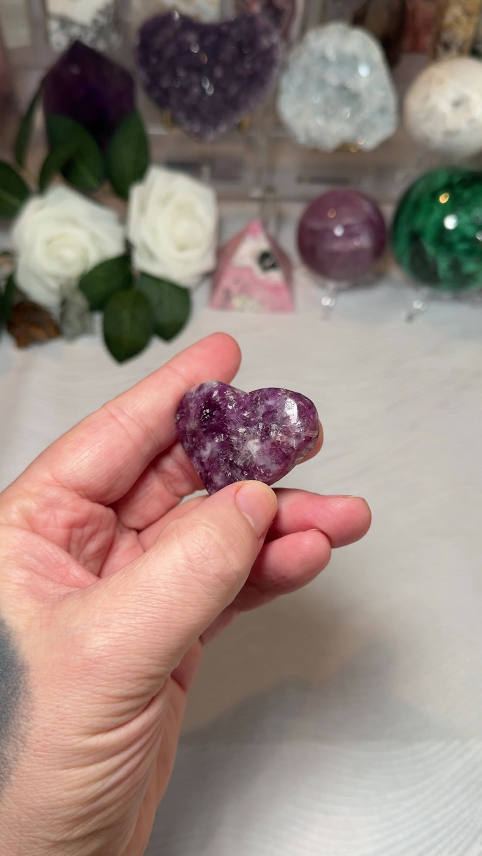 Thumbnail: Lepidolite Heart