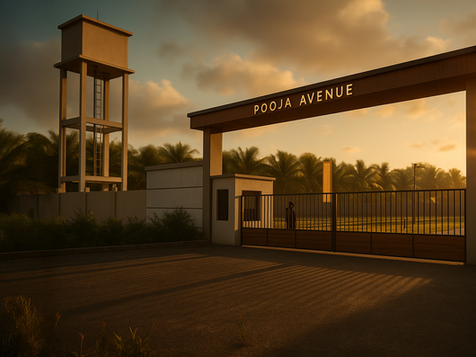 Pooja Avenue, Neelambur, plots for sale, gated community for sale in Neelambur near airport