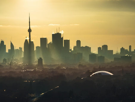 Haze over the Toronto City Skyline