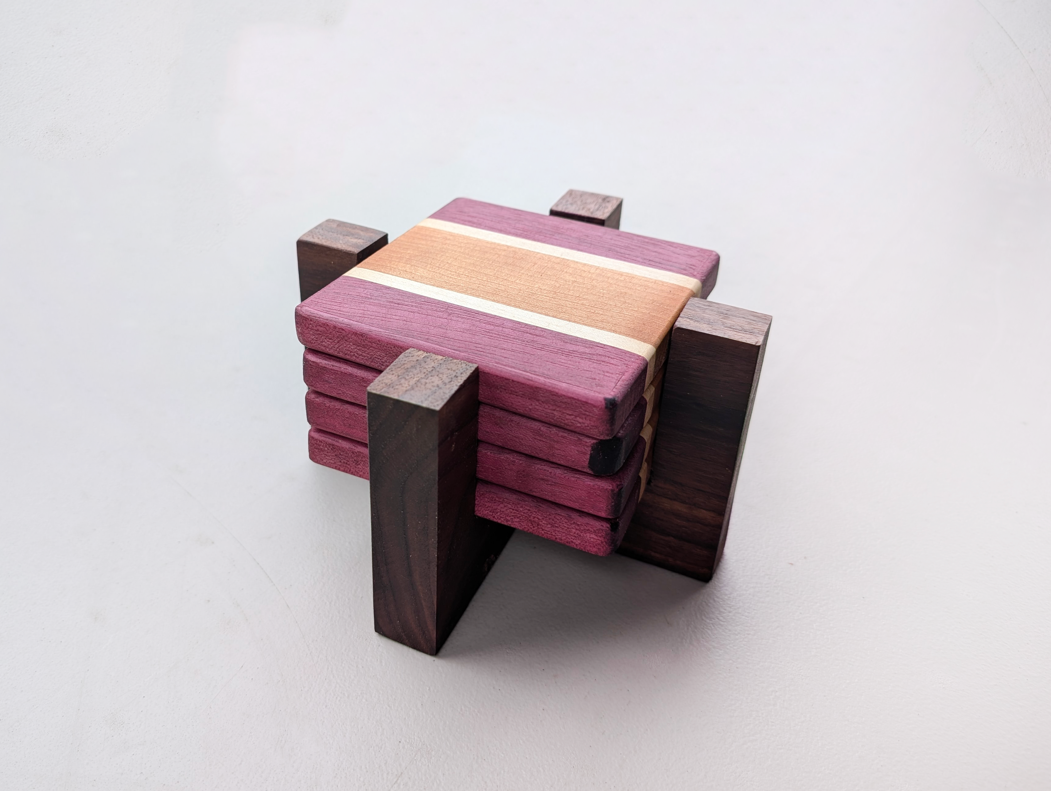 Coaster Set (Cherry, Maple, Purpleheart)