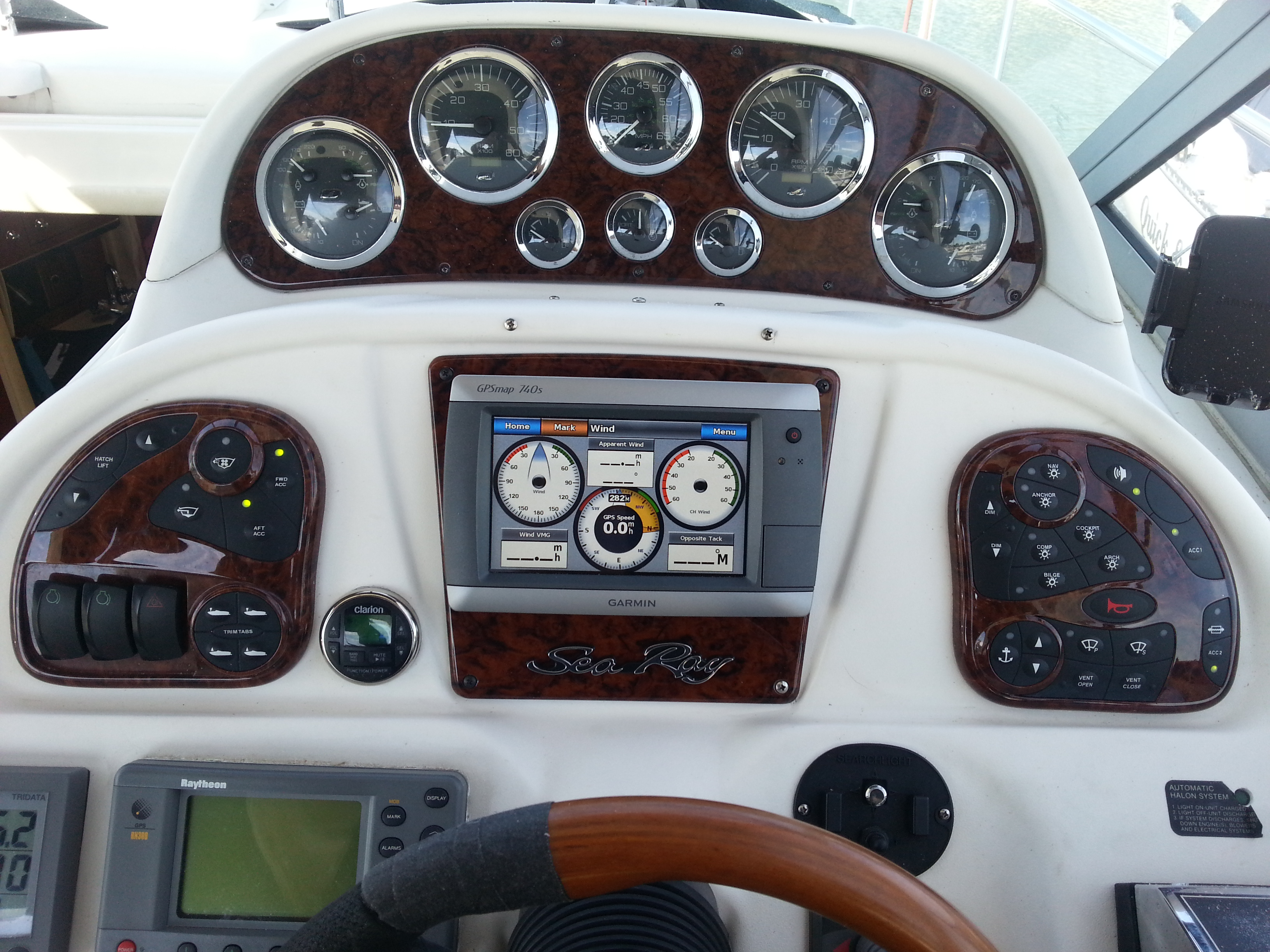 boat dashboard