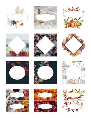 Autumn Labels - Digital Download | Essentially Inspired