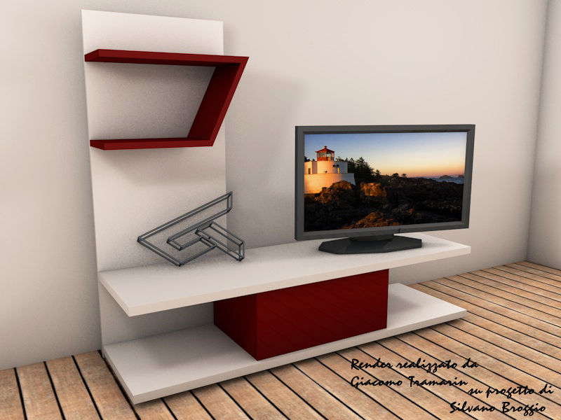 Progetto in via di sviluppo. La parete sarà realizzata in legno e poi laccata. Si potrà finirla scegliendo i colori dalla mazzetta ral.