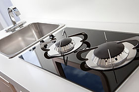 Top cucina per imbarcazione in corian, piano cucina per barche