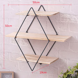 Libreria ferro e legno a muro