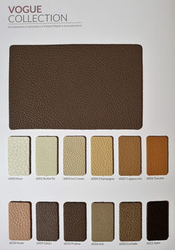 Vogue  pelle bovina mezzo fiore grana naturale 1