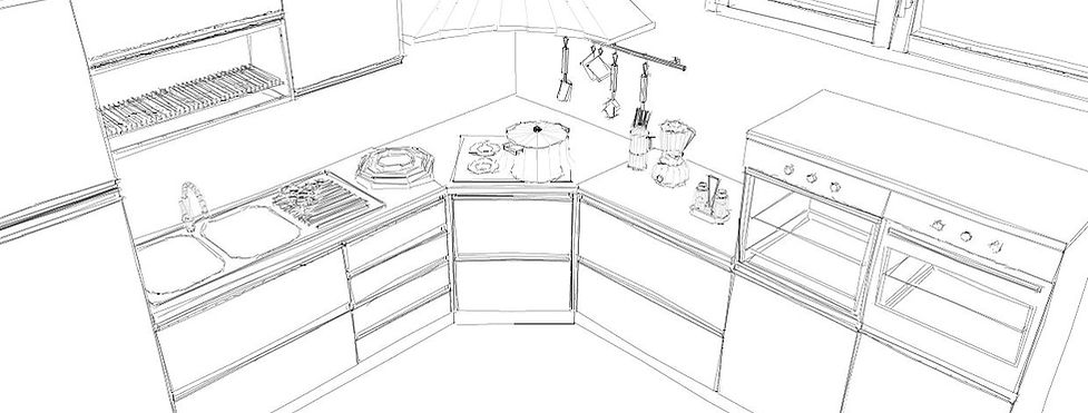 Cucine su misura, cucine classiche, cucine moderne, piano in corian, cucine in legno